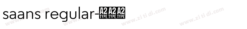 saans regular字体转换